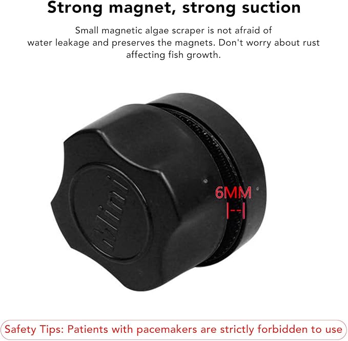 Magnetic Aquarium Scraper Smart Ergonomic Design Small Effective allpurpose Cleaner for Aquarium Glass for Aquarium