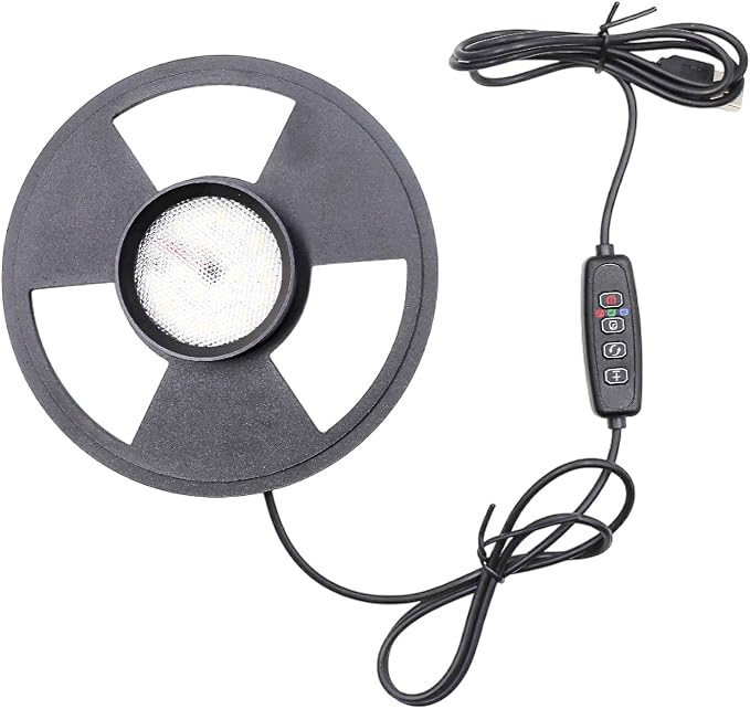 5W Grow Light for Vases Up to 5.9 Inches in Diameter, Terrarium Light with Controller for Adjust Brightness and Timer, Aquarium Plant Light