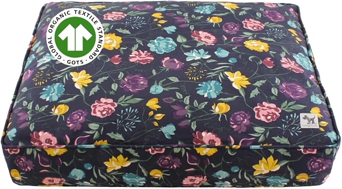 Molly Mutt Friday Morning Dog Bed Duvet Cover, GOTS-Certified 100% Organic Cotton Canvas Cover for Dog, Puppy, or Cat Bed, Durable, Washable, and Free of Harmful Chemicals, Medium/Large, 27"x36"x5"