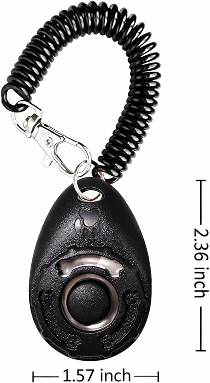 Dog Training Clicker with Wrist Strap - OYEFLY Durable Lightweight Easy to Use, Pet Training Clicker for Cats Puppy Birds Horses. Perfect for Behavioral Training 4-Pack (4colour)