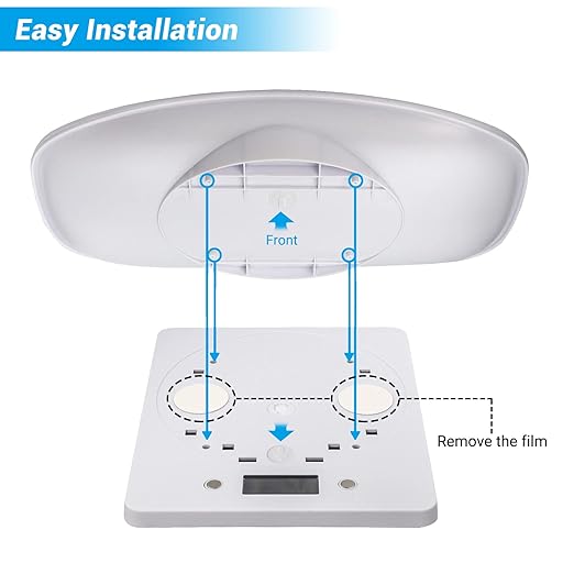 Digital Pet Scale with Tape Measure, Small Animal Scale with LCD Display, Multifunction Kitchen Food Scale, Electronic Puppy Weight Tracking Scale for Kitten, Hamster, Hedgehog, Reptile, Newborn Pet