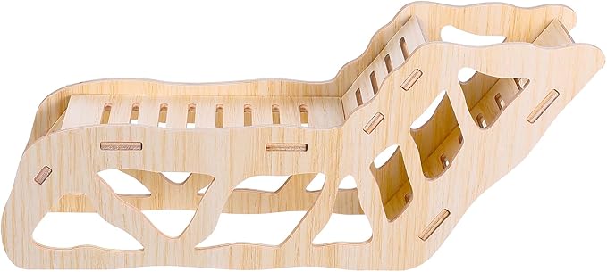Versatile Hamster Hideout and Exploration Tunnel, Wooden Hamsters House with Climbing Ladder Hamster Explorer for Gerbils Hamsters Small Pets