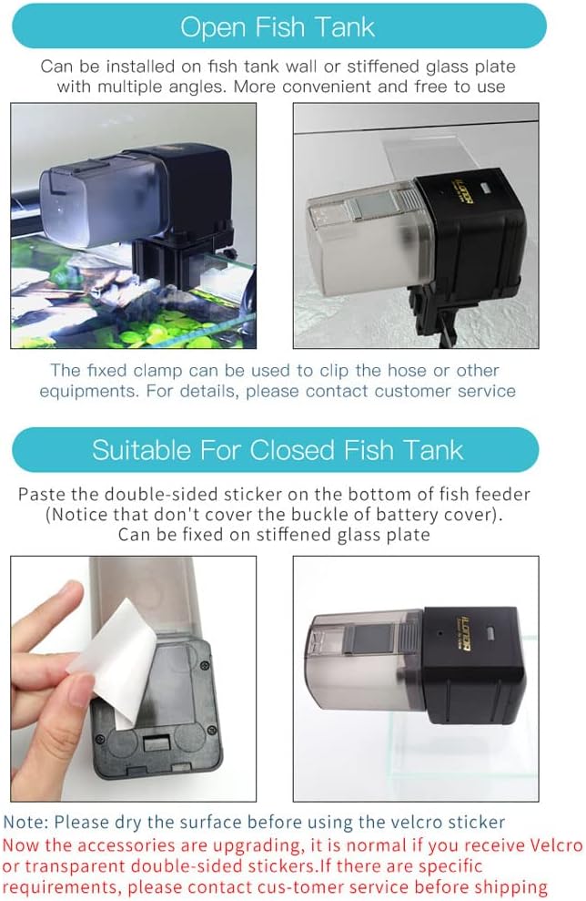 Irfora USB Powered WiFi Intelligent Automatic Aquarium Fish Bowl Food Feeder Home Household Aquarium Intelligent Timing Fish Feeder APP Remotes Control 24 Laguages Compatible with Voice Control