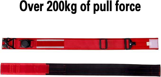 AirTag Dog Collar, 2" Wide Tactical Military Dog Collar with AirTag Holder & 3 Pet Patches, Soft Padded Reflective Waterproof Nylon Collar with Metal Buckle for Medium Dogs (Red, M)