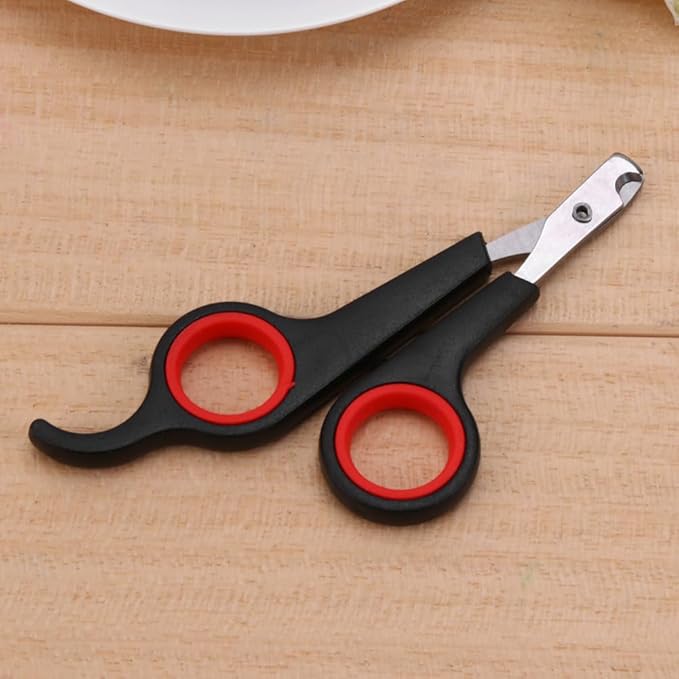 Animal & Bird Nail Clippers Upgraded Beak Trimmer Stainless Steel Pet Grooming Scissors Anti-Slip Grip Nail Cutting Tool for Small Birds Parrots and Tiny Animals
