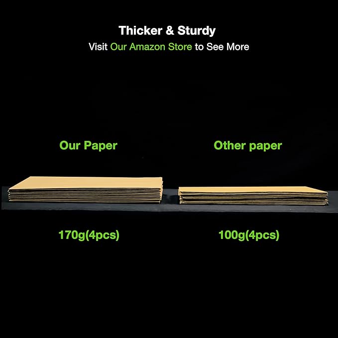 GuineaLoft™ Original Thick Disposable Bottom (4x2ft) (4-Pack) - Disposable Kraft Paper Cage Liner, Thick, Sturdy, Reusable, Water-Resistant - Visit the Store for More