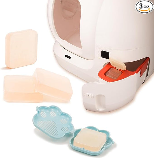 Pet Odor Eliminator,Cat Litter Box Odor Deodorant Gel Suitable for Self-Cleaning (3 Pack)
