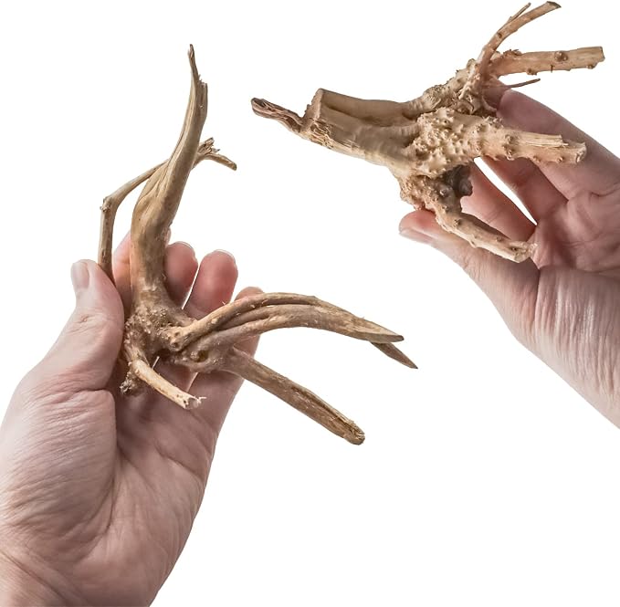 Vmiapxo 8-Pack Natural Driftwood, Sinkable Spider Wood (4''-6'') | Assorted Shapes Drift Wood, Aquarium Decor, Reptile Terrarium & Fish Tank Wood Branches Decoration