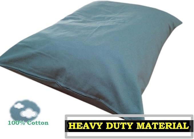 Durable Comfort Pet Dog Micro-Cushion Memory Foam Pillow Bed with Waterproof Liner + External Cover for S,M,L Dogs- Complete Set (Green Canvas, 36''x29'')