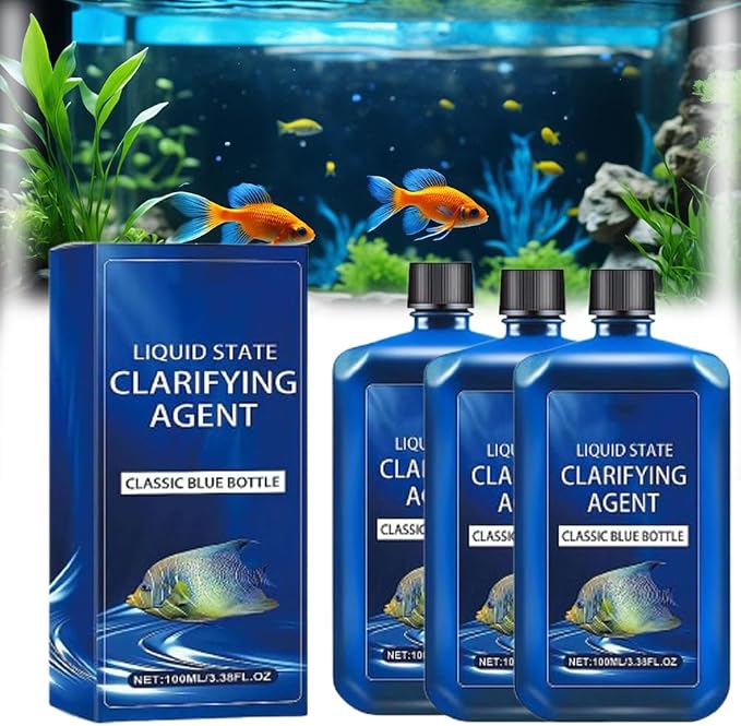 Fast-Acting Aquarium Water Clarifier, 2026 Aquarium Water Conditioner Clarifier, Liquid State Clarifying Agent,Clears Cloudy Fish Tank, Liquid State Clarifying Agent, Safe & Gentle Formula