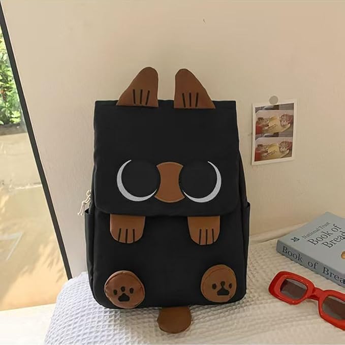 Cute Cat Backpack - Lightweight Laptop Bag, Large Capacity Student & Travel Backpack for Adults/Kids Give away cat pendants