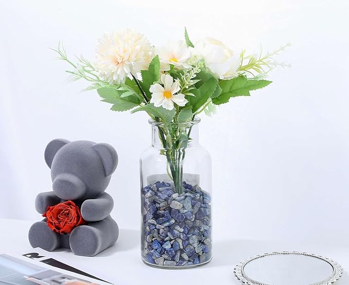 LAIDANLA Lapis Lazuli Crushed Stone Crystal Chips Bulk Natural Gemstones Healing Reiki Crystals Mini Quartz Vase Filler Aquarium Gravel 100g