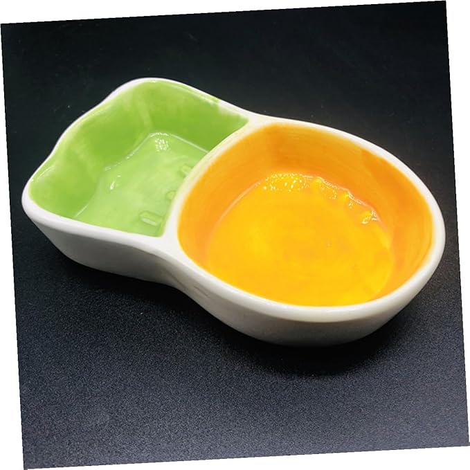 POPETPOP 2Pcs Dog Feeding Bowl Non Tip Pet Food Dish for Cats Dogs Safe Pet Feeder for Indoor Use