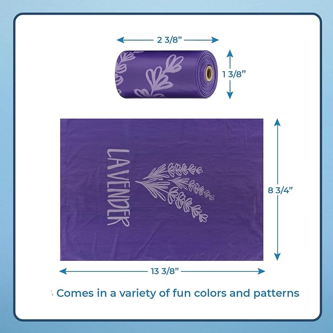 Best Pet Supplies Dog Poop Bags for Waste Refuse Cleanup, Doggy Roll Replacements for Outdoor Puppy Walking and Travel, Leak Proof and Tear Resistant, Thick Plastic - Assorted 2, 150 Bags