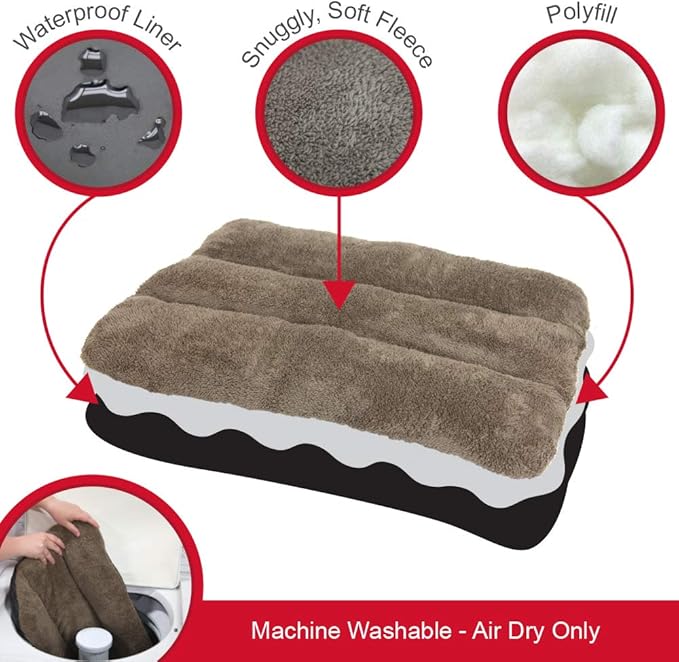 SportPet Designs Waterproof Pet Bed - Fits SportPet Plastic Dog Kennel, 28 inches