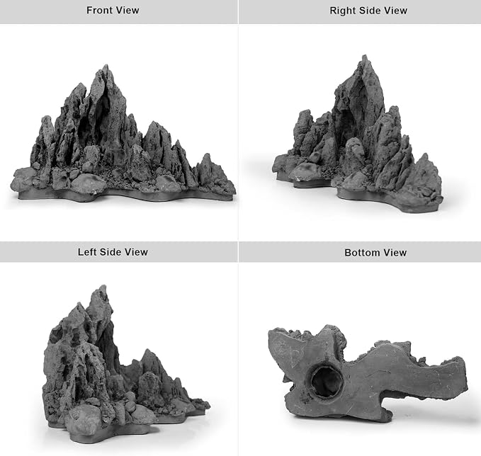 FZONE Aquarium Rocks Aquascaping, Resin Seiryu Rock for Aquascaping