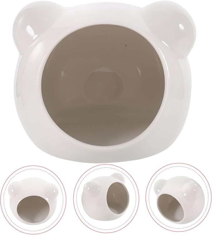 Ceramic Hamster Hideout Nest Cooling Small Pet House Safe Shelter for Hamsters Chinchillas and Guinea Pigs Private Resting Hideaway