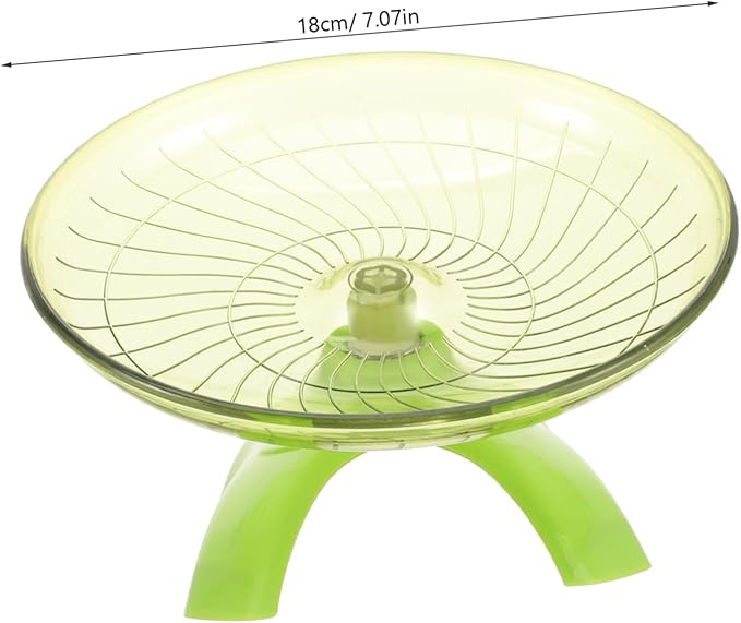 BESPORTBLE Silent Guinea Pig Running Wheel Quiet Exercise Saucer for Hamsters Hedgehogs Mice Pets Smooth Edges Low Noise Design for Active Play Relief