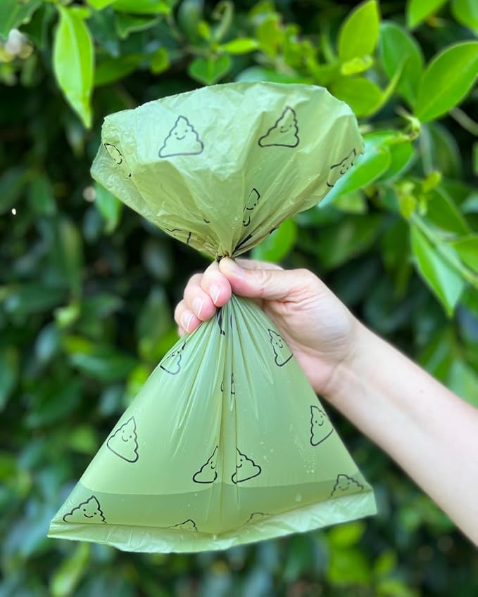 Eco-Friendly Dog Poop Bags, Cat Litter Bags, (150 Bags), Dog Poop Bags Rolls, Poop Bag Refill, Dog Waste Bags, 10 Rolls (Unscented)