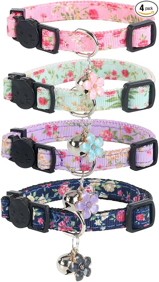 Yizepet Cat Collars with Bells, Breakaway Kitten Collar, Cute Kitty Collar, Pet Supplies Accessories