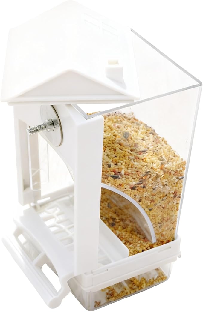 Wild Bird Feeder - Spill Proof Removable Container, Outdoor Seed Holder, Hanging Garden Feeder, Durable Multi-Purpose Feeding Station, Easy Refill Transparent Design | Bird Feeding Station for Family