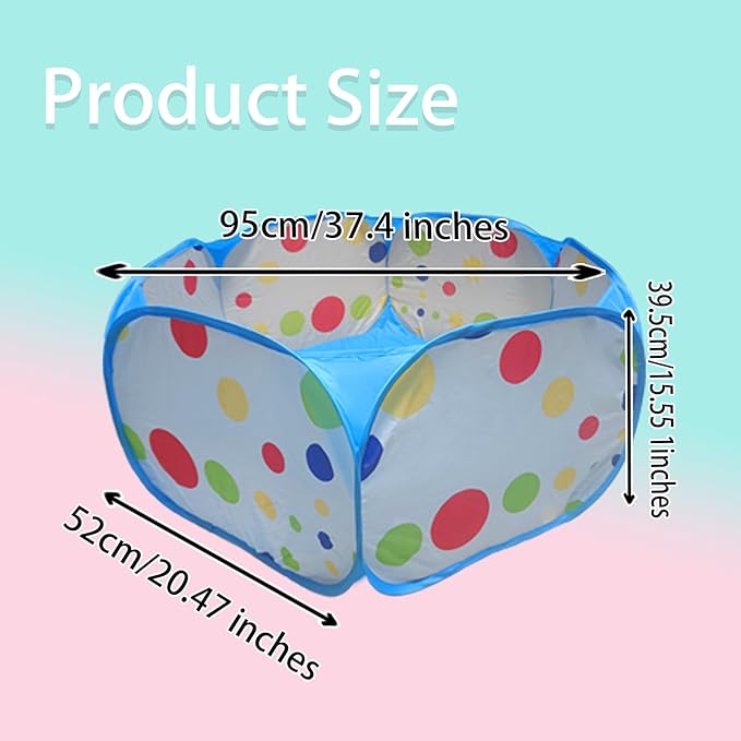Small Animal Playpen, Portable Guinea Pig Playpen Pet Cage Tent, Waterproof Pop-up Open Pet Tent Metal Wire Yard Fence for Hamster Indoor Outdoor Exercise (Blue)