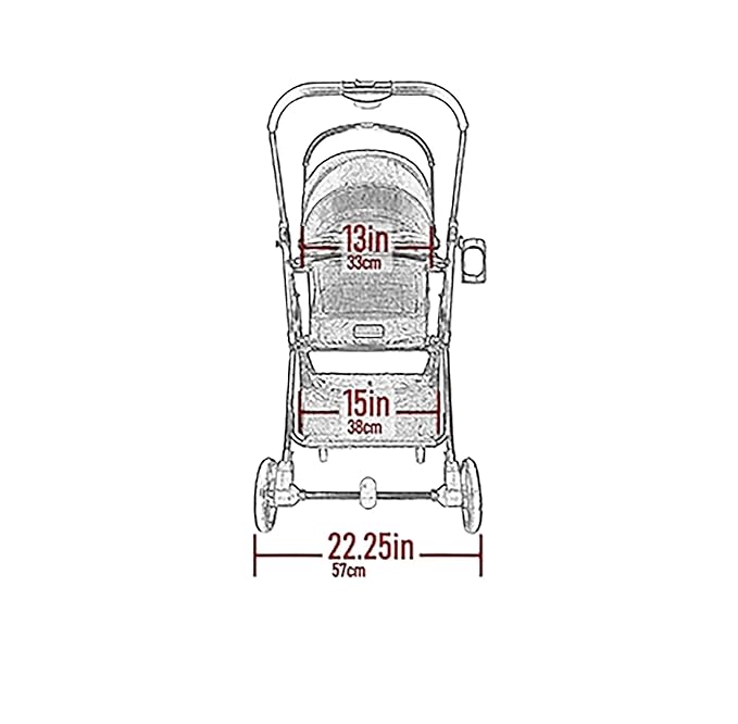 Pet Gear, A Vermont Family Owned Company Since 1936, 3-in-1 Travel System, View 360 Stroller Converts to Carrier and Booster Seat with Easy Click N Go Technology, for Small Dogs & Cats, 4 Colors