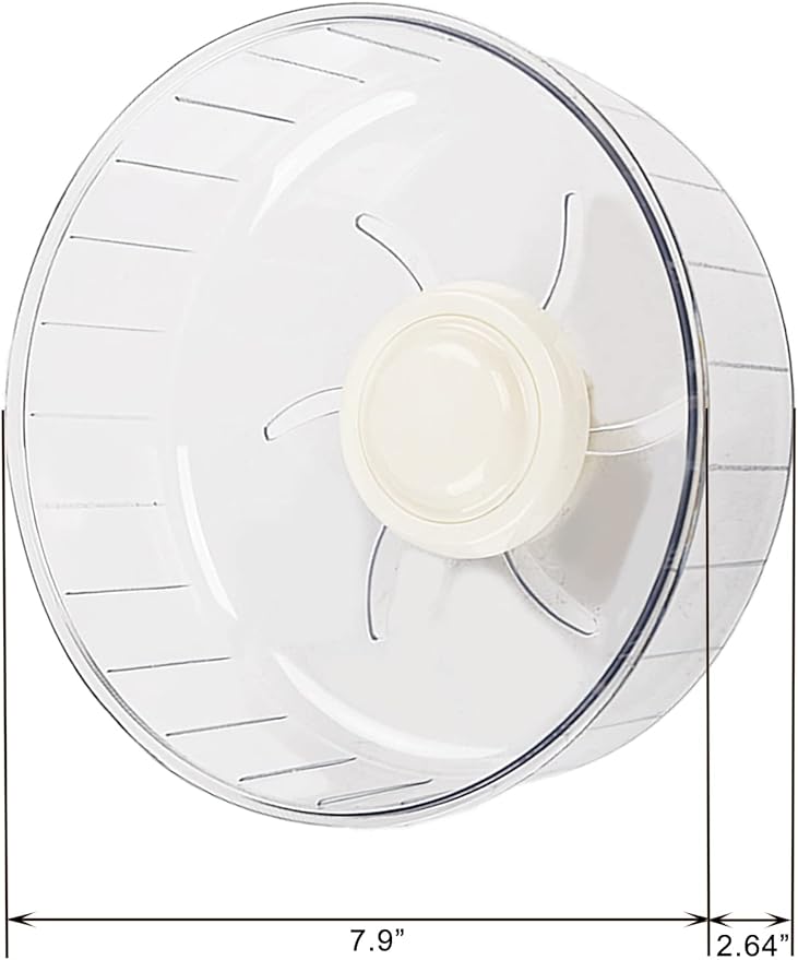 Silent Hamster Exercise Wheel - 7.9 Inch Running Spinner Quiet Runner for Small Animal Pet Gerbil Dwarf Syrian Hedgehog Rat Mouse Mice