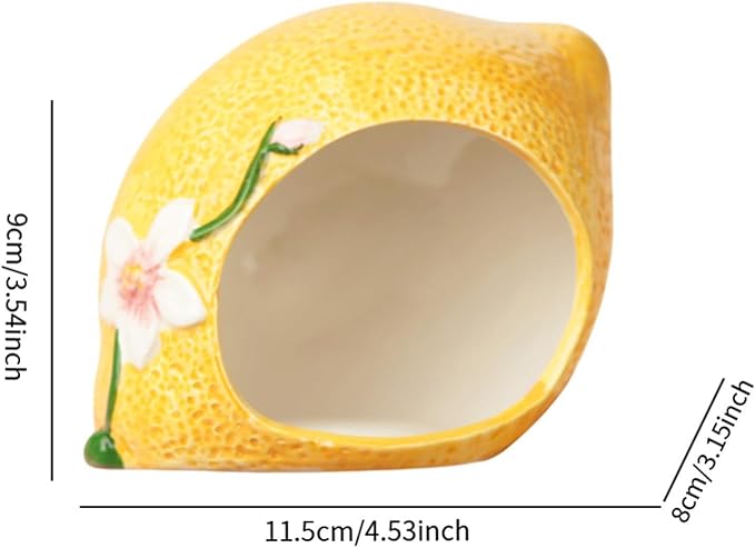 Ceramic Hamster House,Hamster Hideout Cute Hamster Cage Accessories Small Animal Hideout for Small Animal Chinchilla Hamster, Small