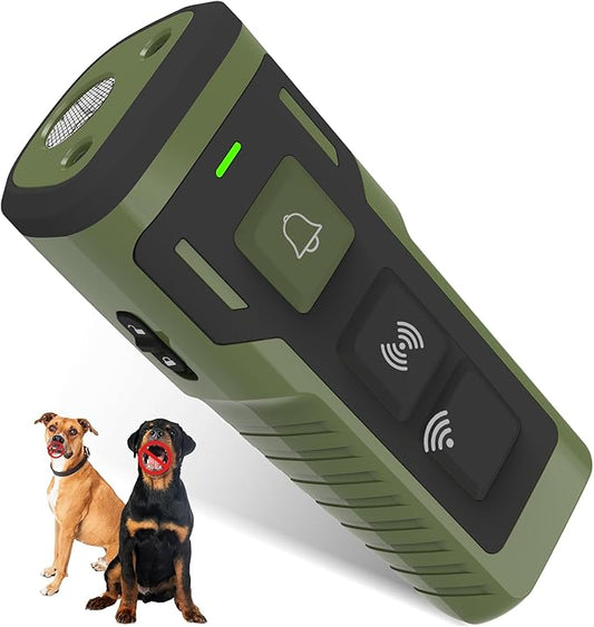 Dog Bark Deterrent Device Ultrasonic Anti-Barking Devices Up to 50FT Long Range & Rechargeable Dog Training Device Safe & Effective Portable Barking Control Devices for Dogs (Orange)