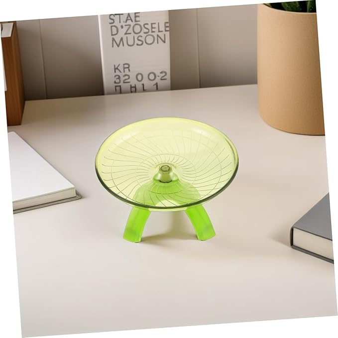 BESPORTBLE 2pcs Hamster Flying Saucer Wheel Silent Exercise Spinner for Gerbils Hedgehogs and Small Pets Easy to Clean Activity for Active Play