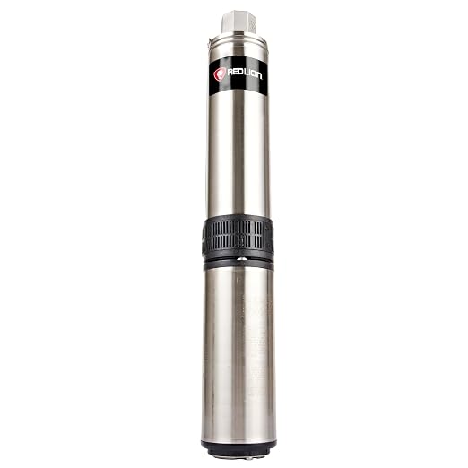 Red Lion RS5G07-3W2V Submersible Well Pump, 3/4 HP, 3-Wire, 230V, 5 GPM | Fits 4" wells, Dependable performance for depths to 320', Steel case/ steel discharge, Control Box Sold Separately, 14942374