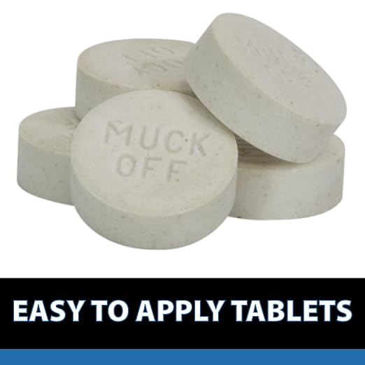CrystalClear MuckOff Natural Pond Muck Treatment Sludge Remover, 48 Tablets | Living beneficial bacteria clarifier with enzyme for water gardens, fountains & bird baths; fish, aquatic animal & pet safe