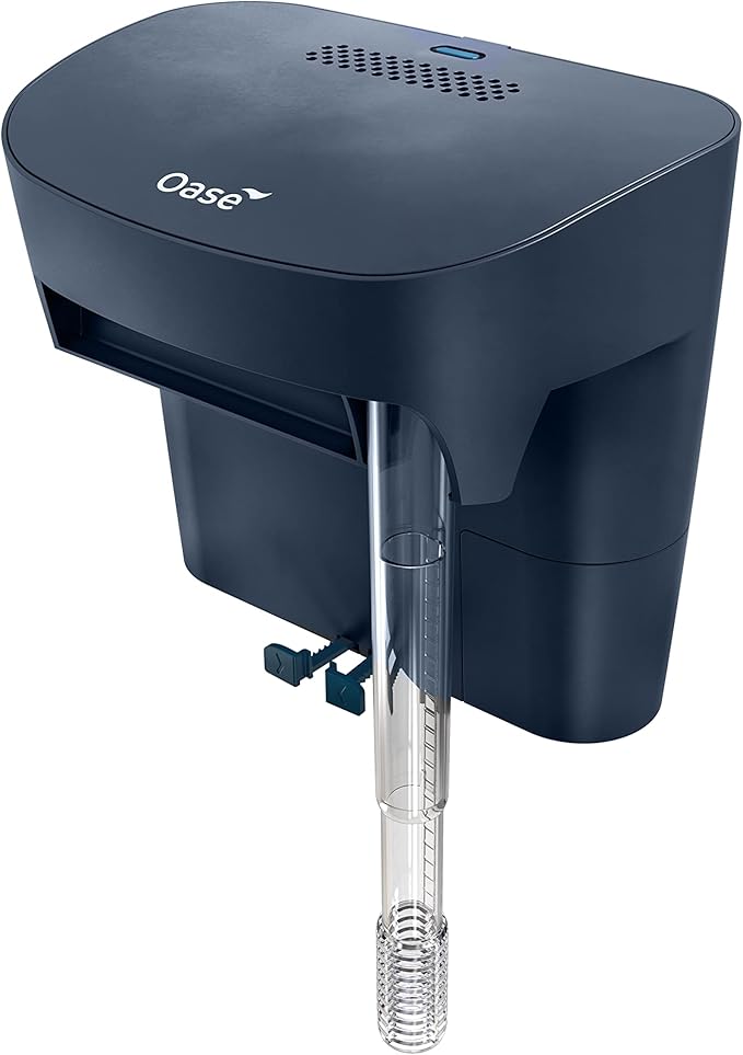 OASE BioStyle Power Filter for Aquariums up to 30 gallons, Multi-stage Filtration, Easy Maintenance, Quiet Hang on Back Filter, Navy Blue