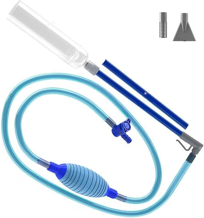 Aquariums Maintenance Siphons Kits with Adjustable Waterflow Valves for Easy Water Changing and Gravels Washing Aquariums Siphons Vacuum