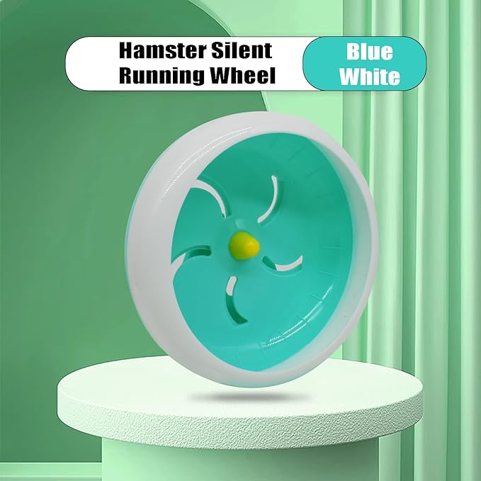 Hamster Wheel, 7 inch Silent Hamster Exercise Running Wheel with Stand,Pet Small Animals Exercise Running Toys,Adjustable Quiet Spinner for Guinea Pigs, Sugar Gliders, Gerbils