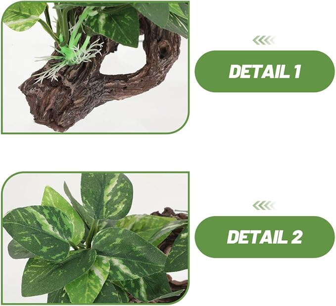 DECHOUS 4Pcs Aquarium Driftwood Decorations - Natural-Looking Driftwood Hideout Cave for Betta Fish and Shrimp Freshwater Fish Tank Decor for Aquascaping Durable Water-Resistant Aquarium Ornaments