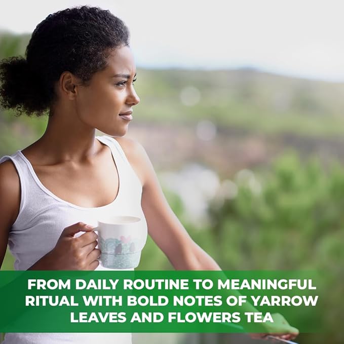 4 oz. Yarrow Herb Dried Yarrow Leaf & Flower Herbal Tea (Achillea Millefolium Tea) - 113g Herb Tea Milenrama