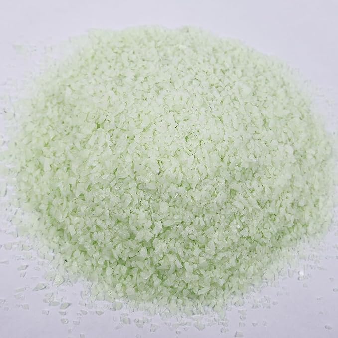 Glow in the Dark Gravel Stones,Aquarium Gravel,Aquarium Sand,Decorative Glow Gravel Rocks for Fairy Garden Fish Tank Succulents Pot Vase Filler Decor, 1 Pound (Yellow Green, 1-3mm)
