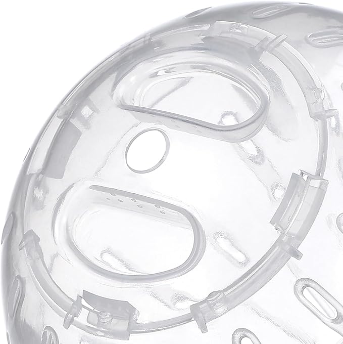 Toddmomy Hamster Running Ball 3.93 Inch Mini Exercise Toy with Ventilation Holes and Secure Lock for Small Pets Indoor Activity