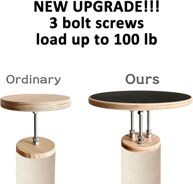 Floor to Ceiling Cat Tree,Adjustable Height 90-108 inch, 6 Level Tall Climb Tower, Cat Pole with Natural Sisal Rope Scratching Post/Plush Cat Bed/Cozy Hammock Multi-Style (Hammock Styles)