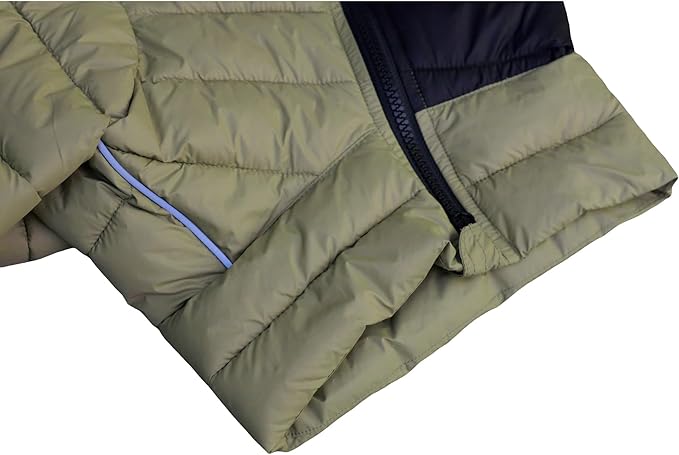 Dog Warm Jacket, 4 Legs Covered Waterproof Windproof Reflective Warm Dog Vest for Small Medium Large Dogs Olive Green L