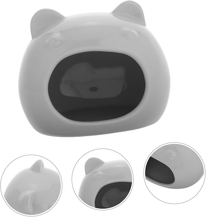 Small Pet Hideout House Durable Ceramic Nest for Hamsters Gerbils Charming Design