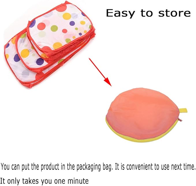 Tfwadmx Small Animals Cage Tent Hamster Foldable Exercise Playpen, Indoor/Outdoor Open Portable Fence with Seesaw for Rat Guinea Pig Rabbits Hamsters Chinchillas Gerbil Hedgehog