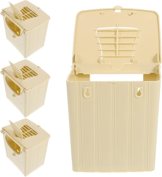 POPETPOP 12Pcs Bird Breeding Box - Cockatiel, Parrot, Finch Nesting House, Plastic Birds Nest, Smooth Touch, Easy to Clean