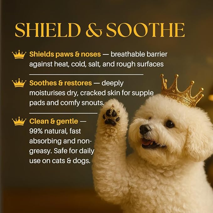 Barkin & Meowson Protecting Balm for Nose & Paw 60g / 2.12oz - 99% Natural Ingredients Balm for Dogs and Cats