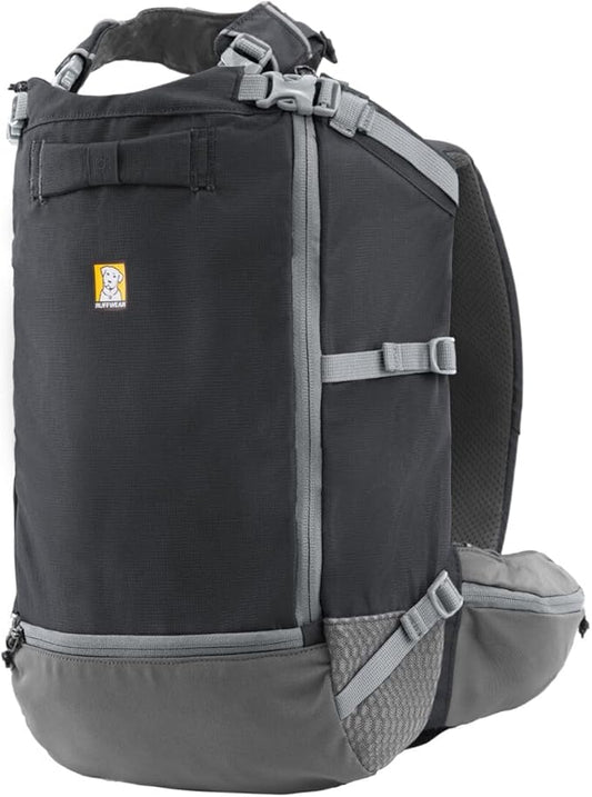 Ruffwear, Hitch Hiker Dog Backpack Carrier, Hands-Free Dog Carrier Backpack with Breathable Mesh, EVA Foam Padding, Durable Polyester, Lightweight Design for Small Dogs, Basalt Gray, X-Small
