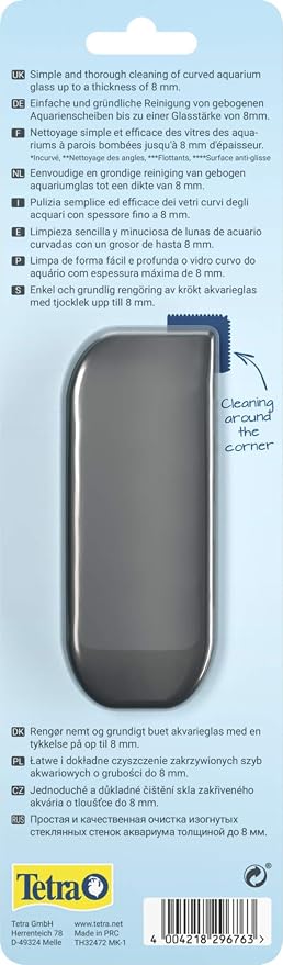 Tetra Magnetic Cleaner Flexible – Magnetic Window Cleaner for the Aquarium, Disc Magnet for Quick and Easy Cleaning of Aquariums with Curved Discs with Glass Thickness up to 8 mm | Magnetic windscreen cleaner, quick and easy cleaning of curved windows ...