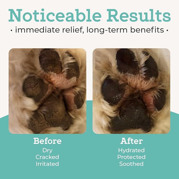 Dr. Joseph's VetPro Complete Dog Paw Balm for All Dogs and Cats, Natural Protection and Soother for Dry Pads and Noses, Vet Formulated Paw Butter and Dog Foot Cream, Nose Balm and Feet Protection
