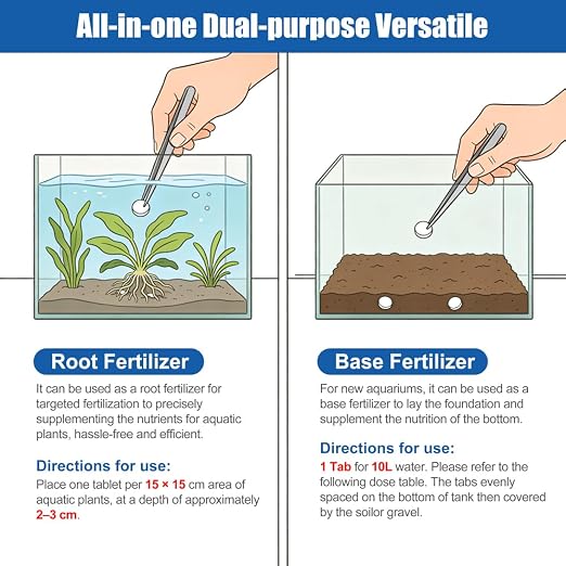 Root Tabs Freshwater Aquarium Plant Fertilizer Safe for Fish Shrimp and Planted Fish Tanks Slow Release